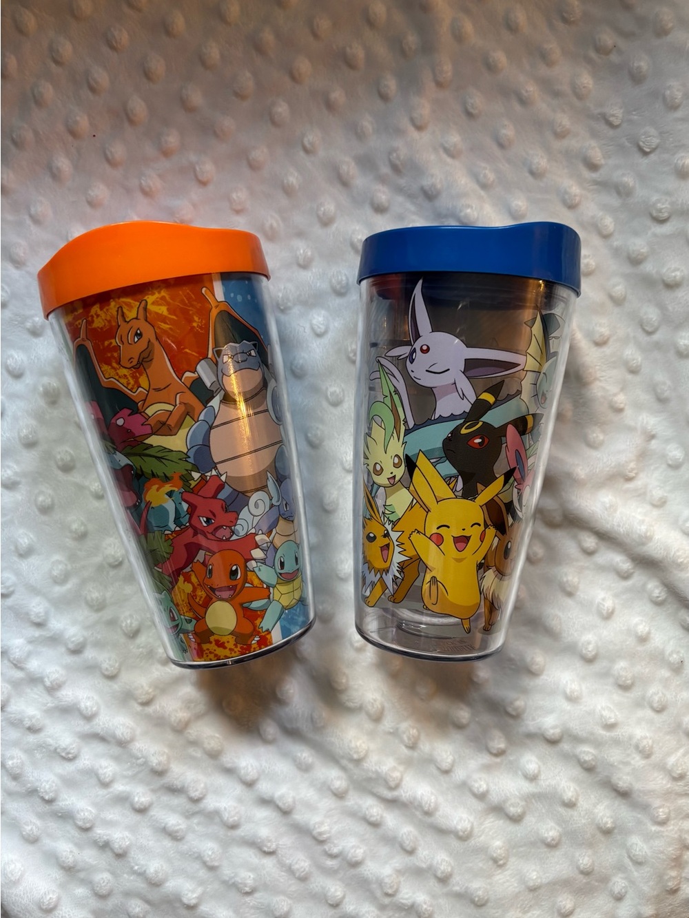Kids Pokémon Character Tumbler Cup - Orange and Blue Lid